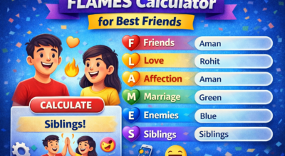 FLAMES Calculator for Best Friends