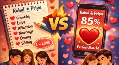 FLAMES Love Test vs Love Calculator