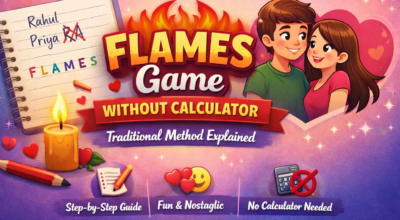 FLAMES Game Without Calculator
