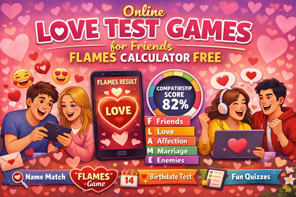 Online Love Test Games for Friends
